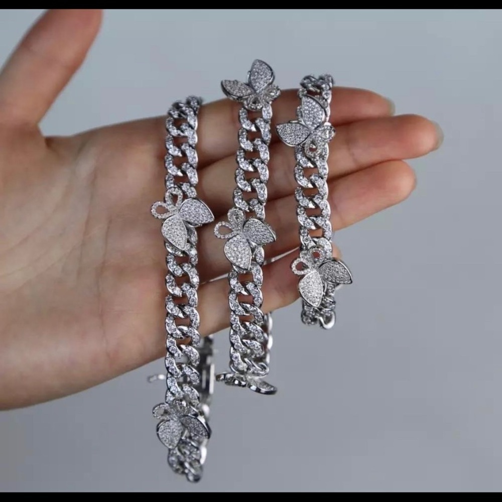 cuban butterfly bracelet - Picture 5 of 6
